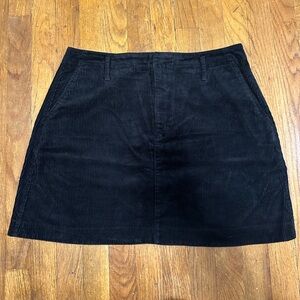Gap Navy Blue Corduroy Skirt